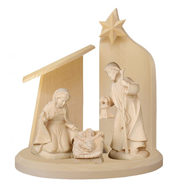 2711A - Stable modern with Holy Family Bethlehem NATUR