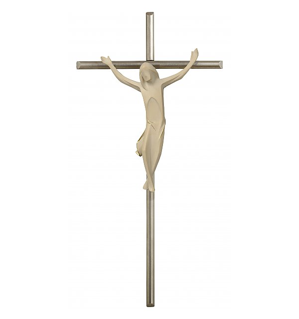 3159 - Kruzifix einfach mit Edelstahlbalken GOLDSTRICH