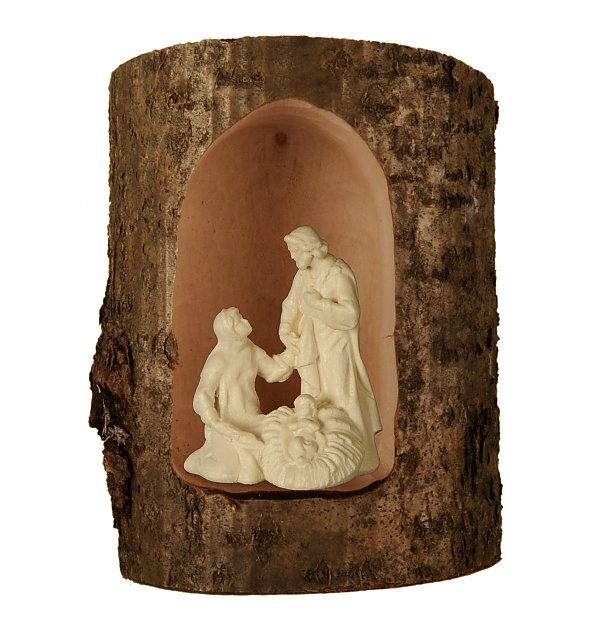 2754 - Holy Family Salcher  in a tree trunk NATUR
