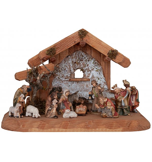 73015 - Complete mini Nativity set 12 Pcs COLOR