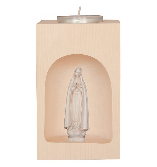 33449 - Candle Holder with Our Lady of Fatimá NATUR