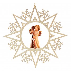6917 - Crystal star with angel ski