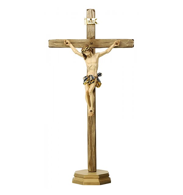 306S - Baroque Cruzifix with pedestal standing COLOR