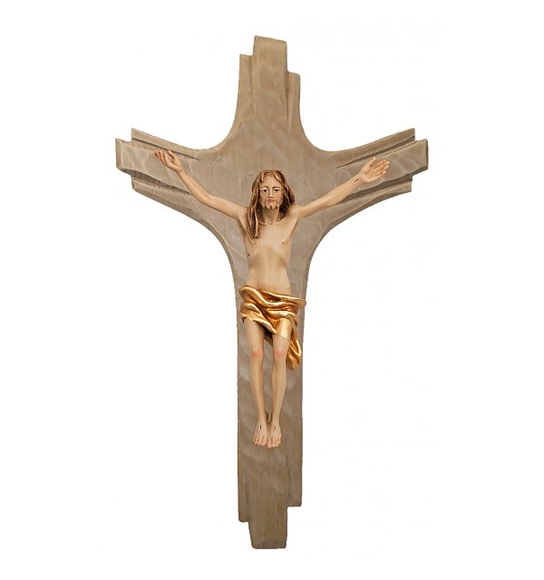 3130 - Crucifix with Cross rays - Christ Resurrection COLOR