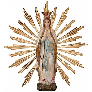 33278 - Madonna of Lourdes with crown and rays