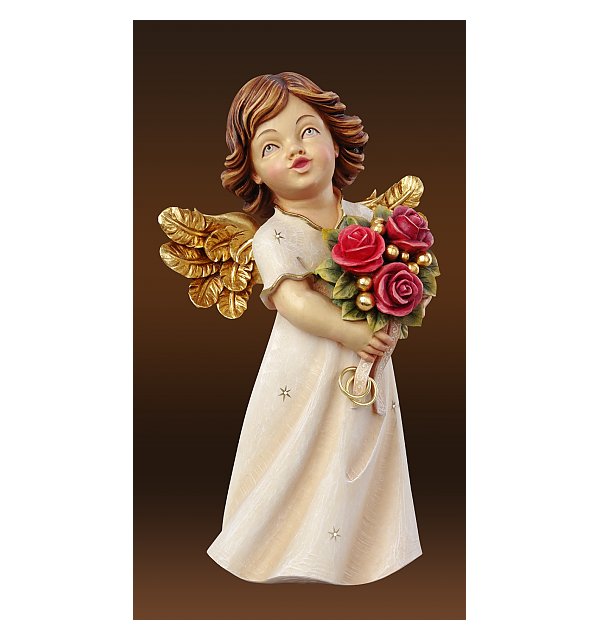 6215 - Wedding Angel with roses COLOR
