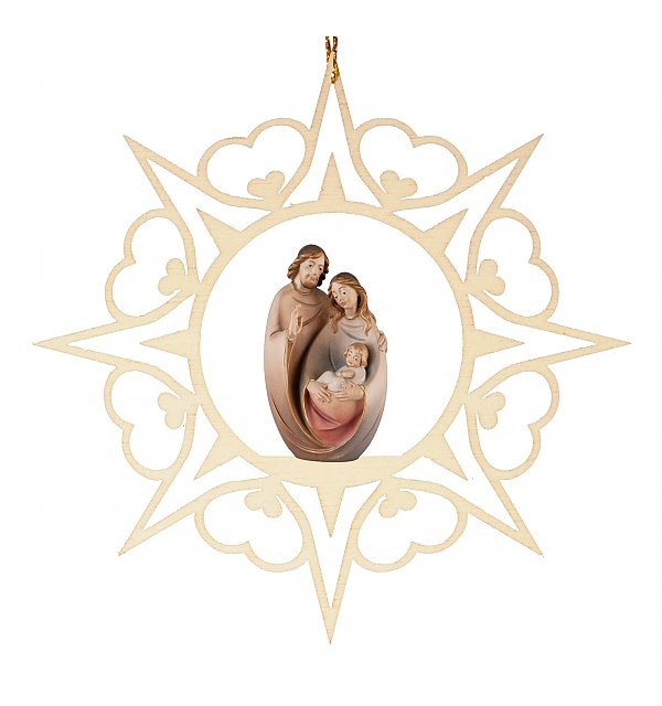 6907 - Heart star with Holy Family COLOR