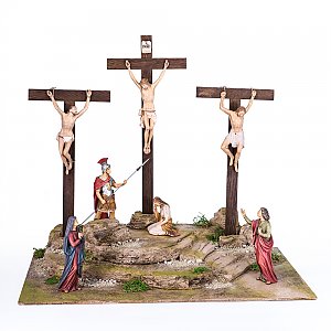 L10019-S7 - Crucifixion with 7 figures + pedestal SH