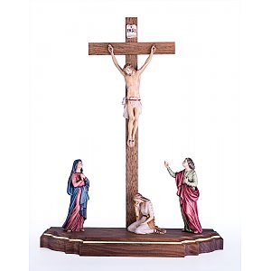L10020-S4 - Crucifixion with walnut wood